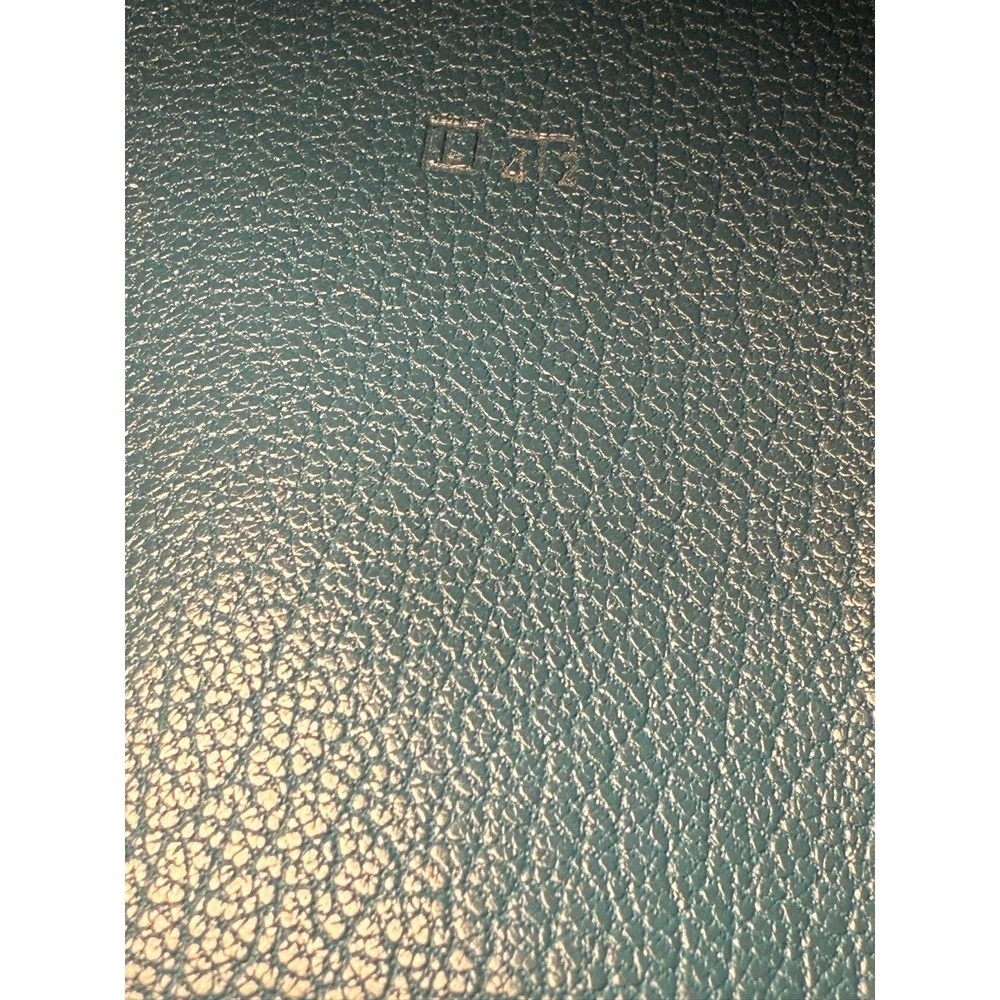 Hermes Agenda Notebook Cover Teal Pebbled Textured Luxury Planner - Picture 5 of 8